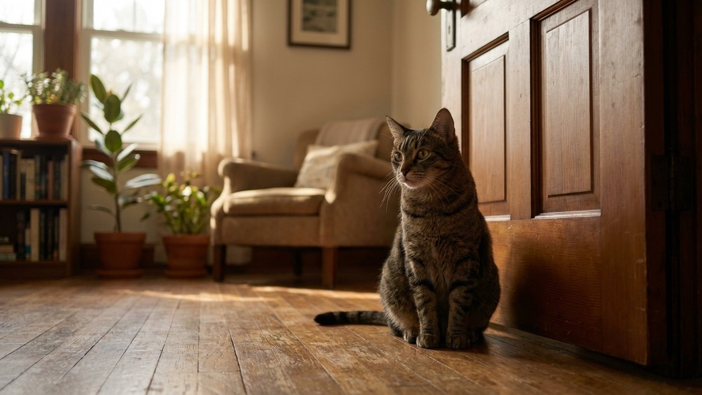 Propriétaires de chats : pourquoi votre félin n'arrive-t-il plus à se détendre, même quand le nouveau venu dort dans une a...