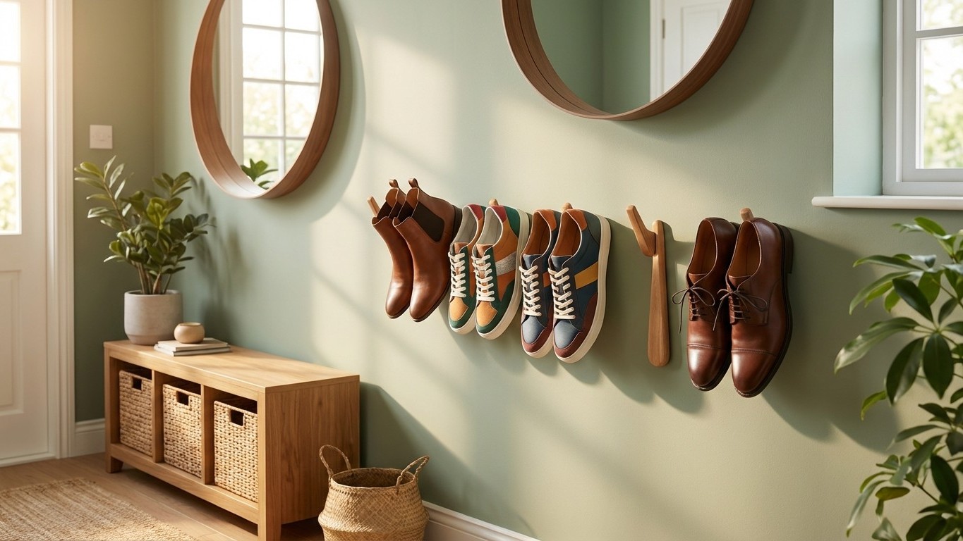 Les anciens le savaient, eux : l'astuce du petit crochet qui libère l'entrée et range les chaussures mieux que n'importe q...