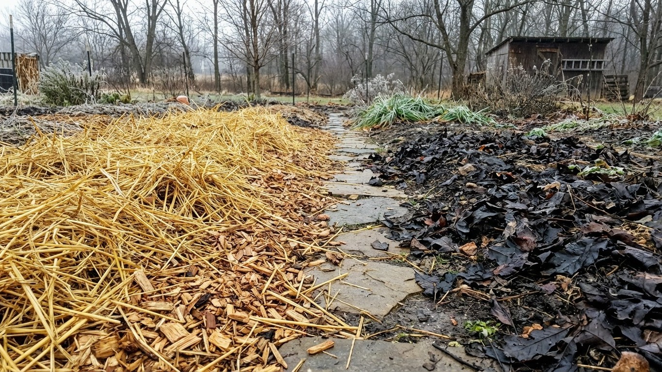 Le paillage que décembre transforme en véritable poison pour le jardin