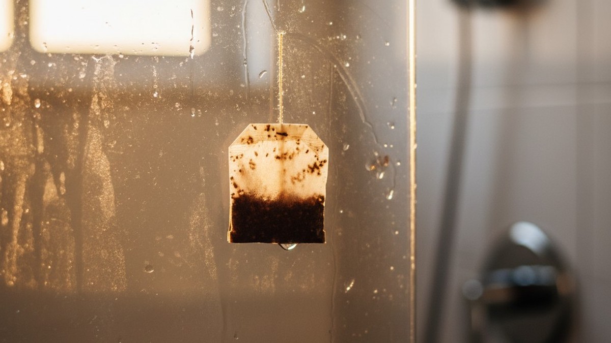 Un simple sachet de thé usagé sur les parois de douche : ce qu'elle a découvert après 10 minutes laisse sans voix !