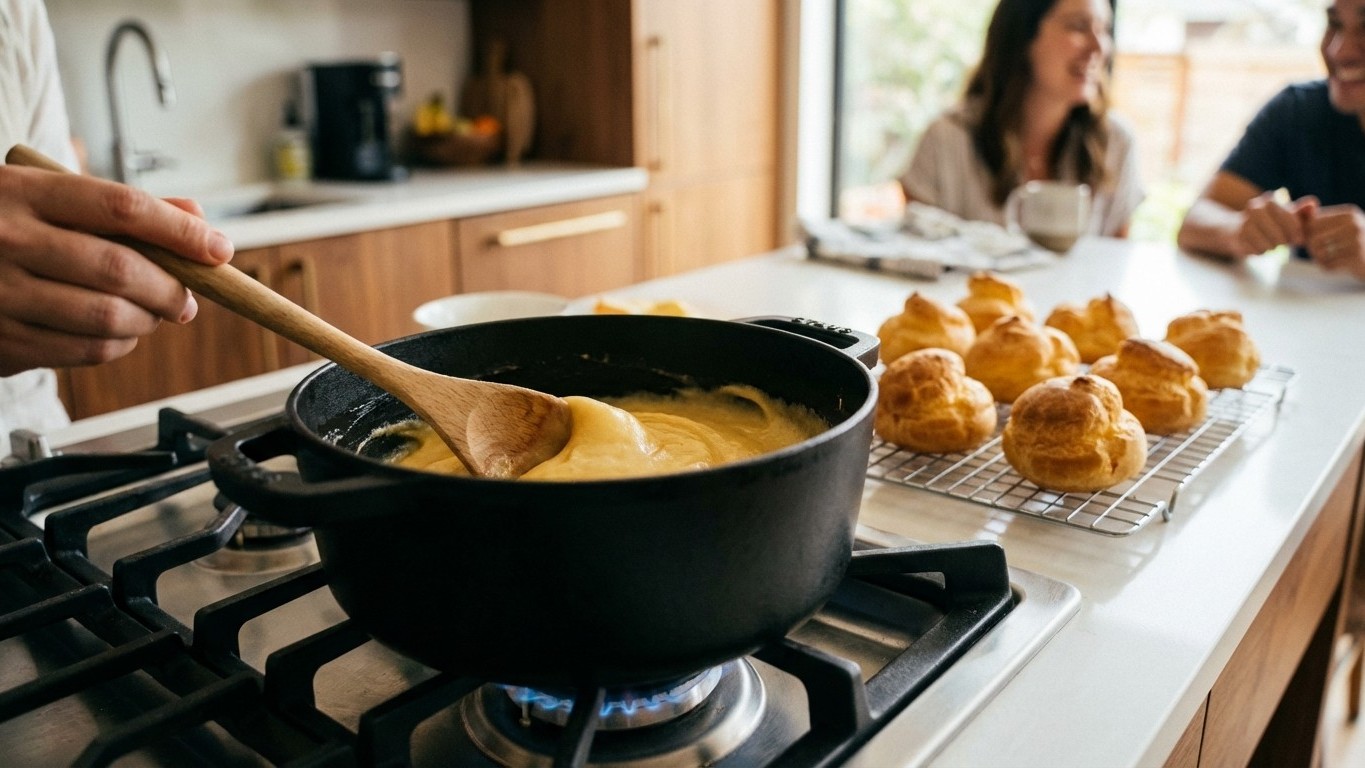 Les pâtissiers ne jurent que par lui : le geste qu'on devrait tous faire pour une pâte à choux parfaitement gonflée à chaq...