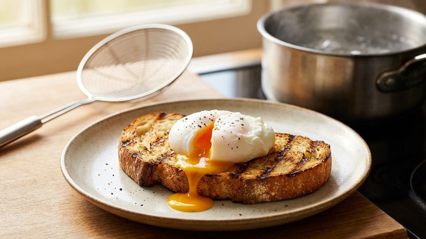 Un simple ustensile de cuisine et vos œufs pochés ressortent parfaits comme au restaurant !