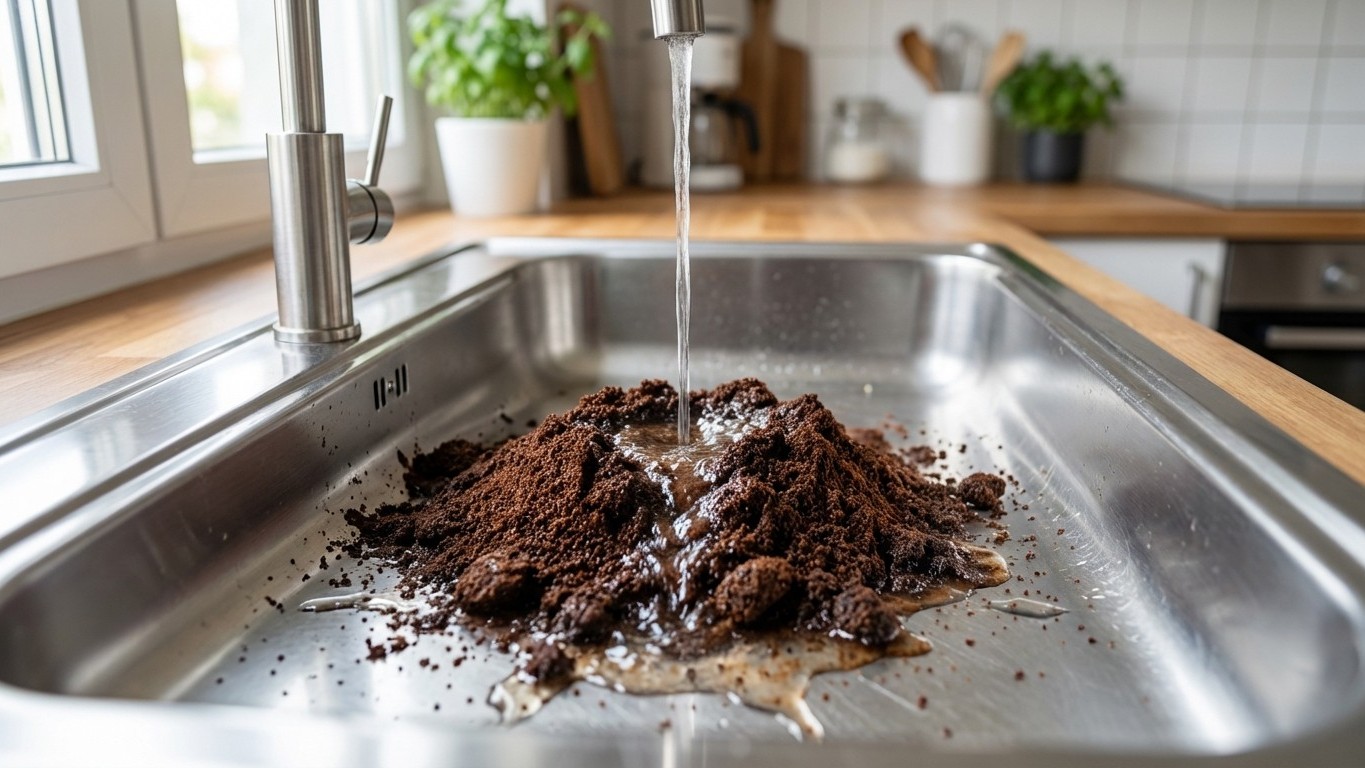 Gardez le marc de ce breuvage du matin : versé dans l'évier, il transforme vos canalisations en un rien de temps