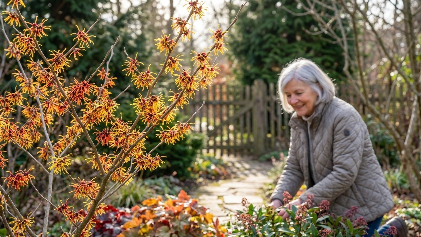 Mon jardin n'a jamais été aussi coloré en février depuis que j'ai planté cet arbuste oublié