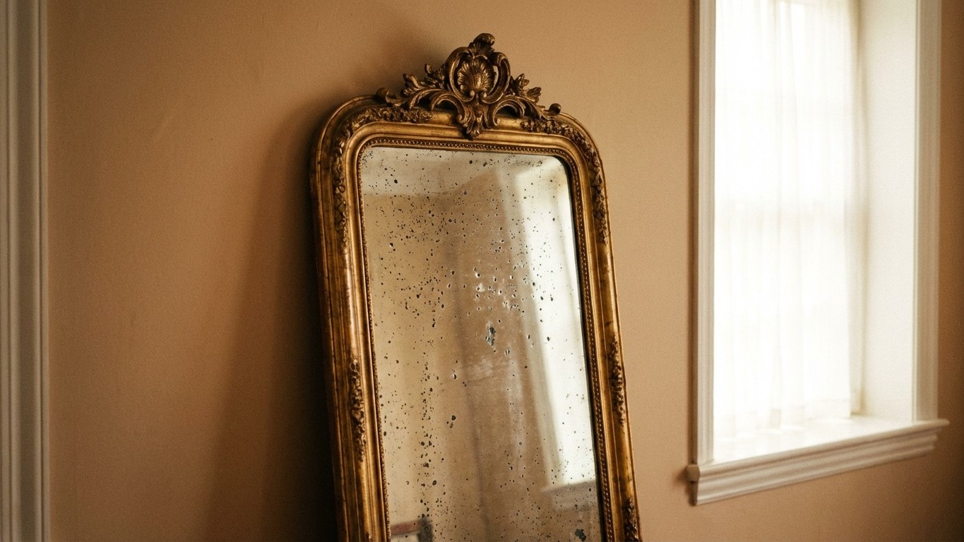 Les anciens n'utilisaient qu'un seul ingrédient pour redonner vie à un miroir piqué sans toucher au tain