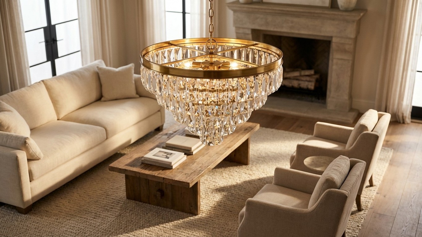 Lustres en cristal : tailles, finitions et ambiances