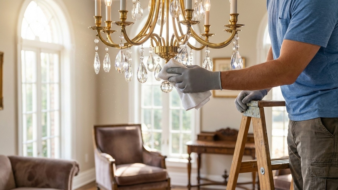 Comment nettoyer un lustre en cristal sans le démonter