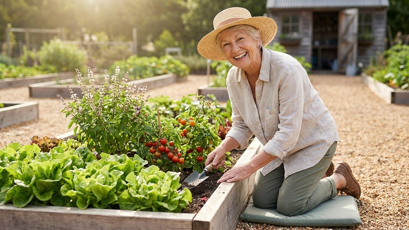 Potager facile d’entretien pour débutant senior : méthodes simples qui marchent