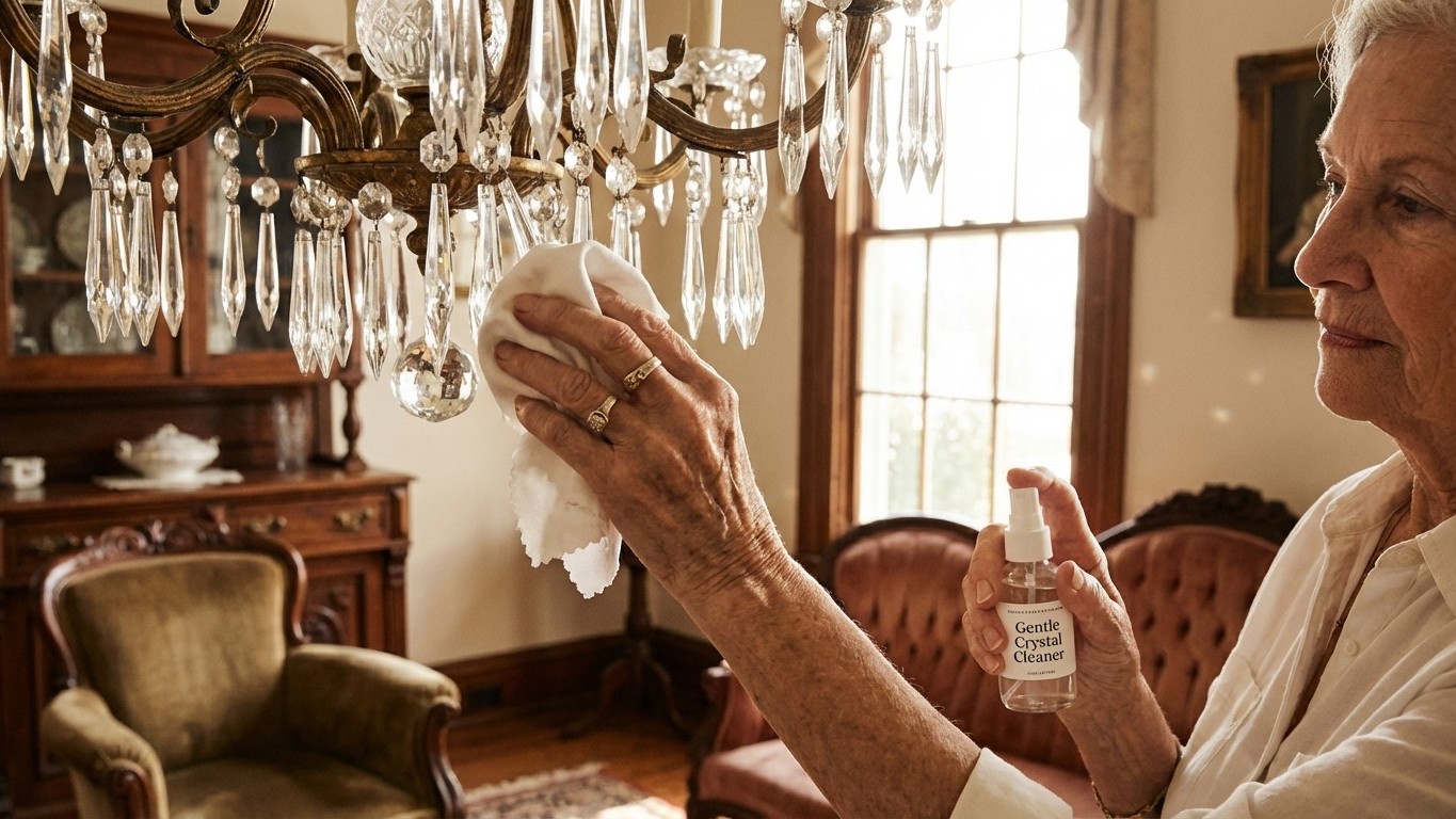 Produit pour nettoyer un lustre cristal : que choisir selon les salissures