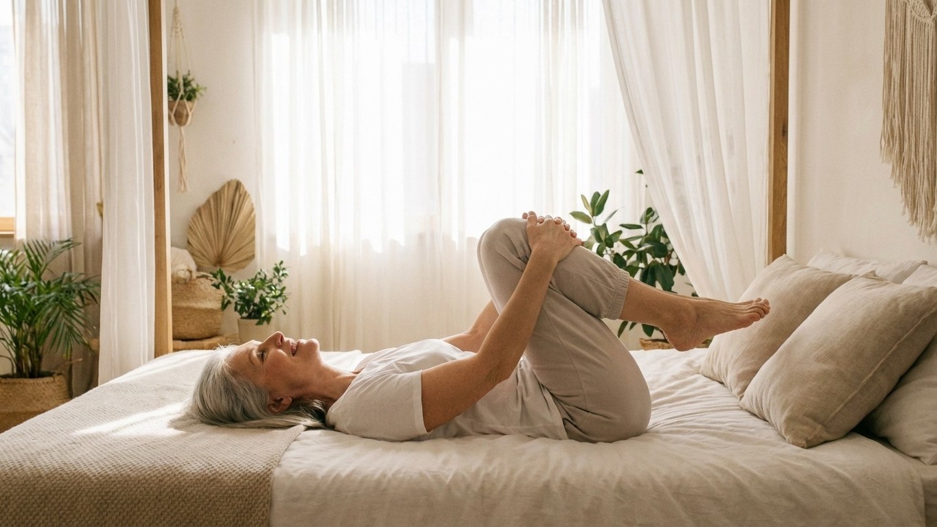 Ce geste matinal avant de poser le pied par terre protège mon dos toute la journée : les kinés le font systématiquement