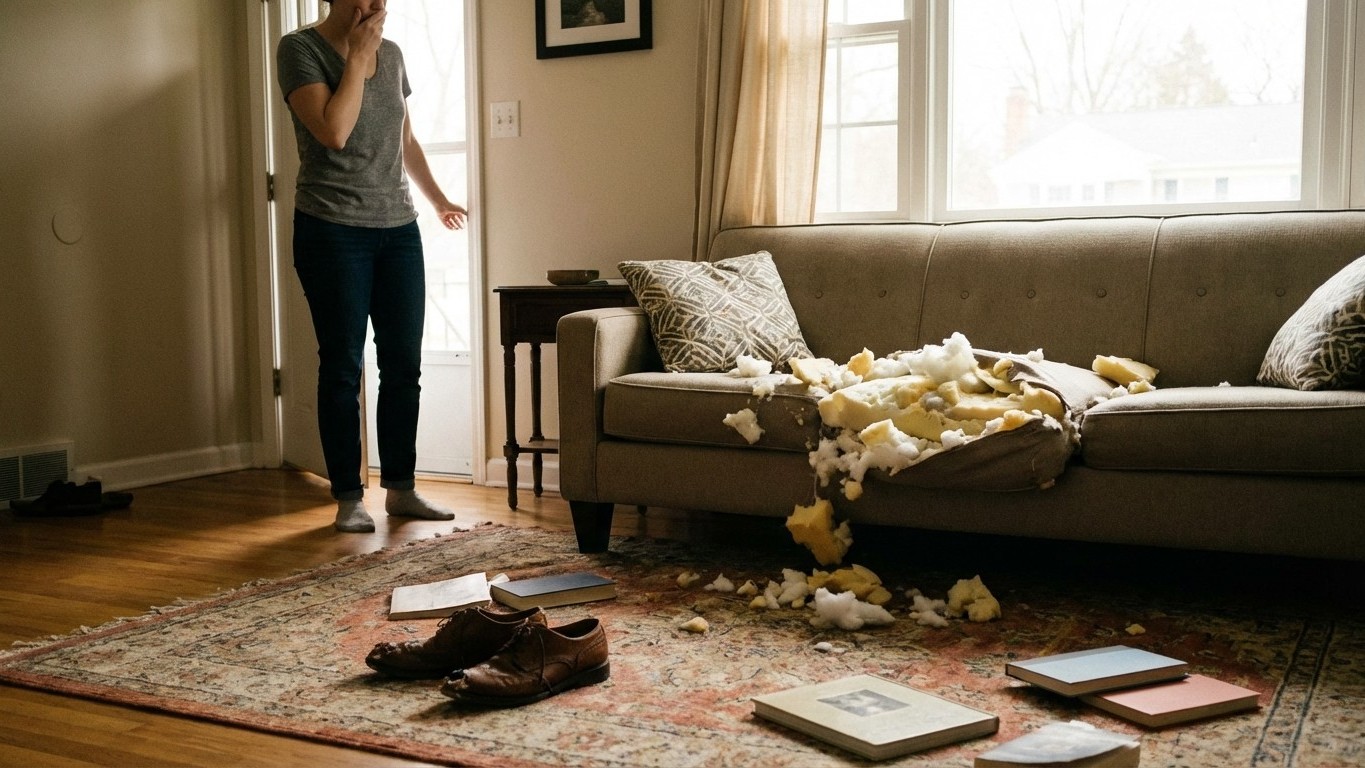 « Il détruit tout quand je pars » : ces 5 signaux que votre chien vous envoie en votre absence