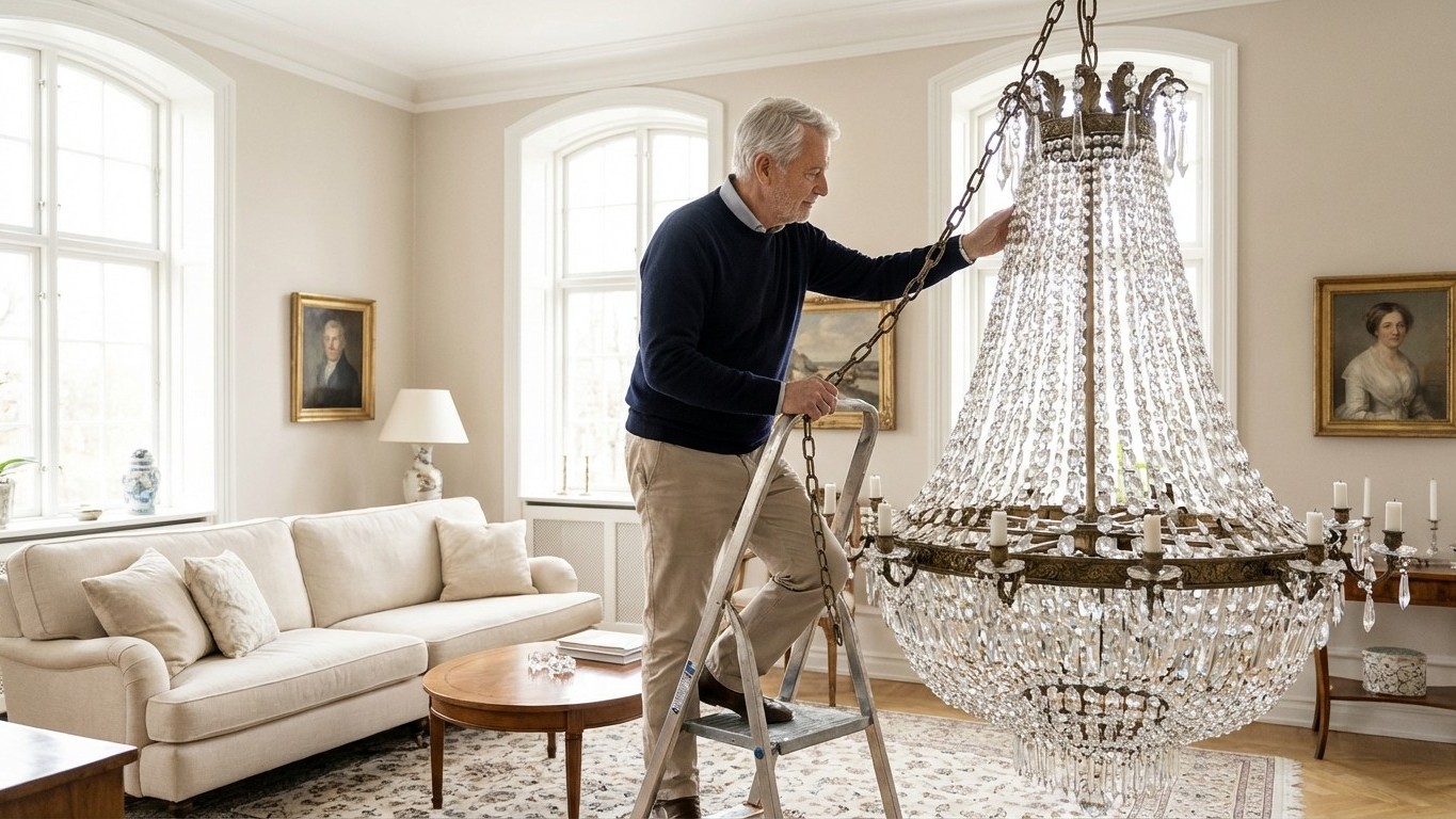 Lustre cristal XXL : comment gérer le poids, la fixation et l’équilibre