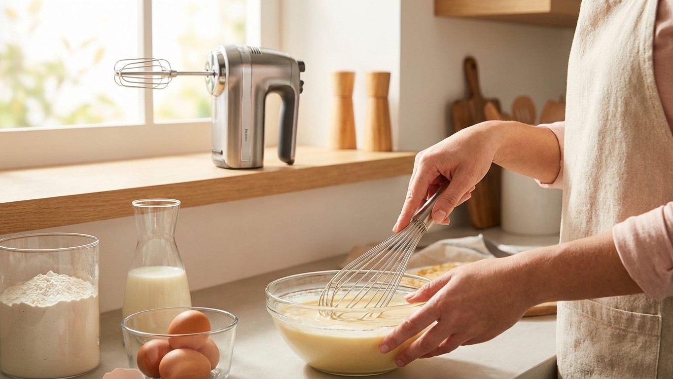 J'ai rangé mon batteur électrique après avoir compris ce geste du poignet pour les crêpes