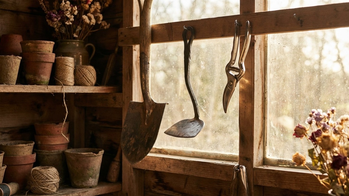 Les anciens jardiniers faisaient ce geste chaque hiver : vos outils peuvent durer 30 ans de plus