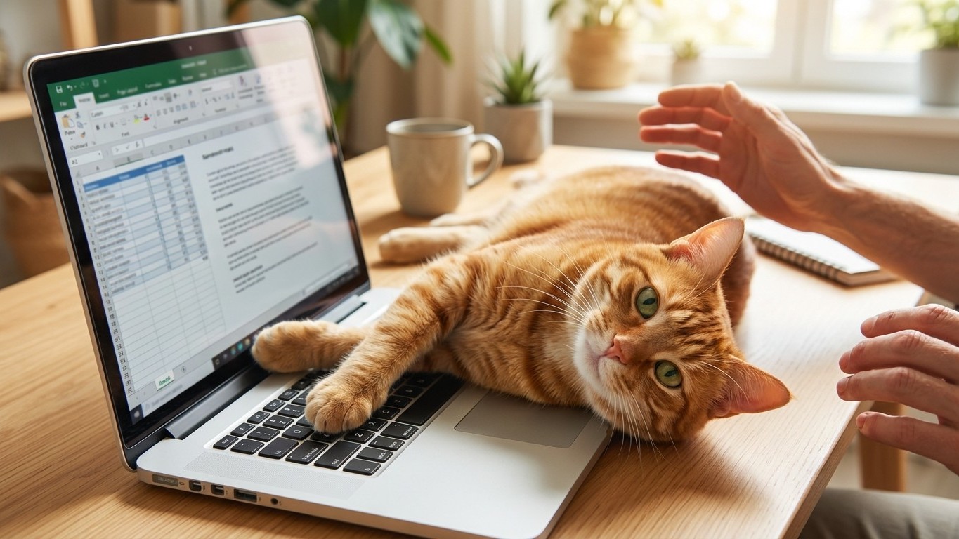 « Il se couche pile sur mon clavier » : ce que votre chat essaie vraiment de vous dire