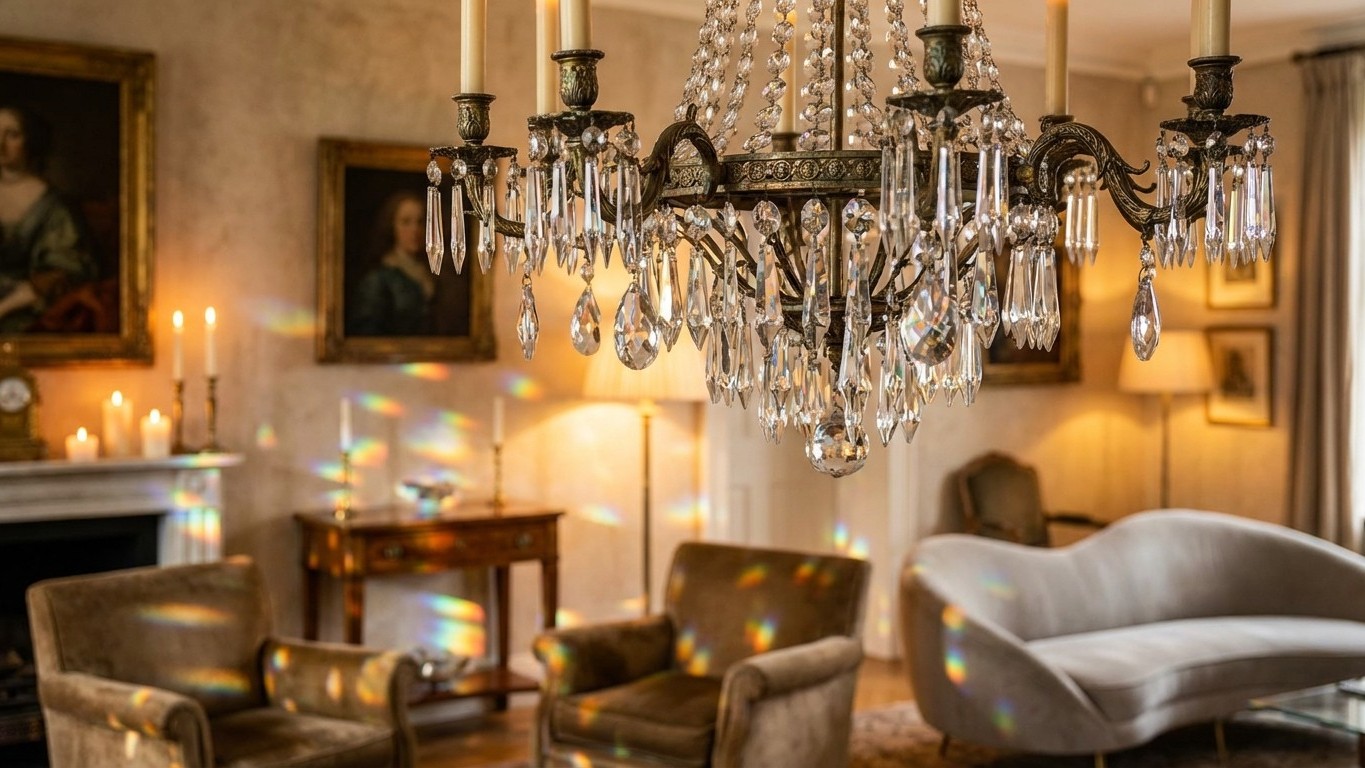 Lustre cristal ancien : reconnaître la qualité et éviter les copies