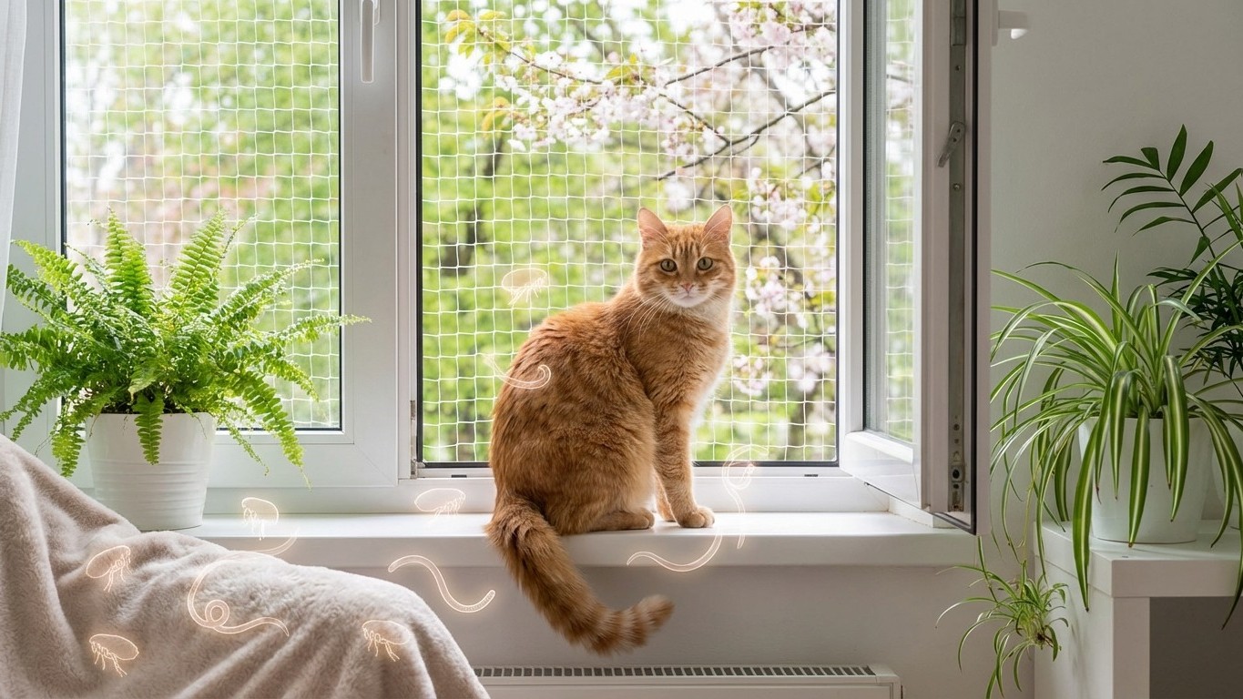Ces parasites invisibles menacent votre chat même s’il ne sort jamais : les 5 erreurs à éviter ce printemps