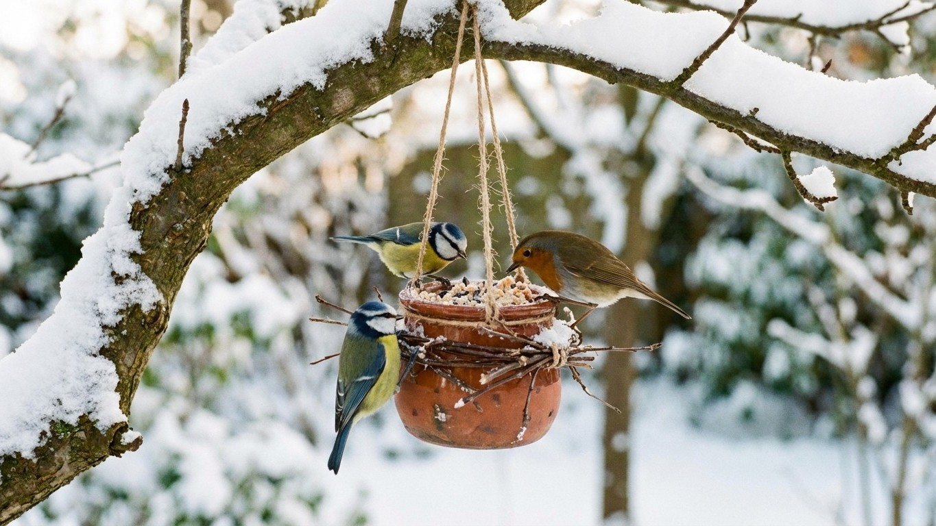Ce vieux pot de yaourt que vous jetez peut nourrir des dizaines d'oiseaux cet hiver
