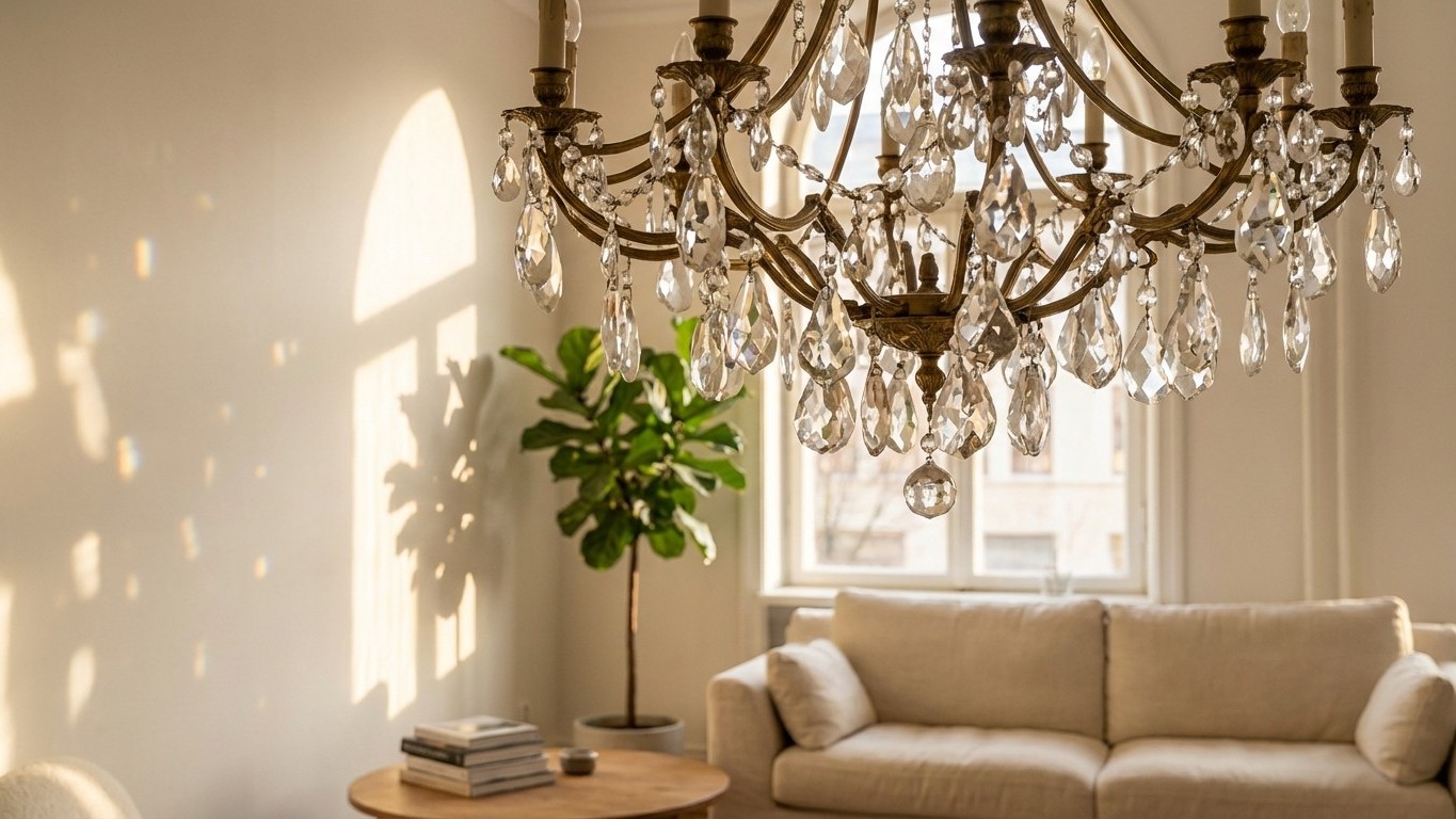 Lustre cristal vintage : années, signatures et styles faciles à intégrer