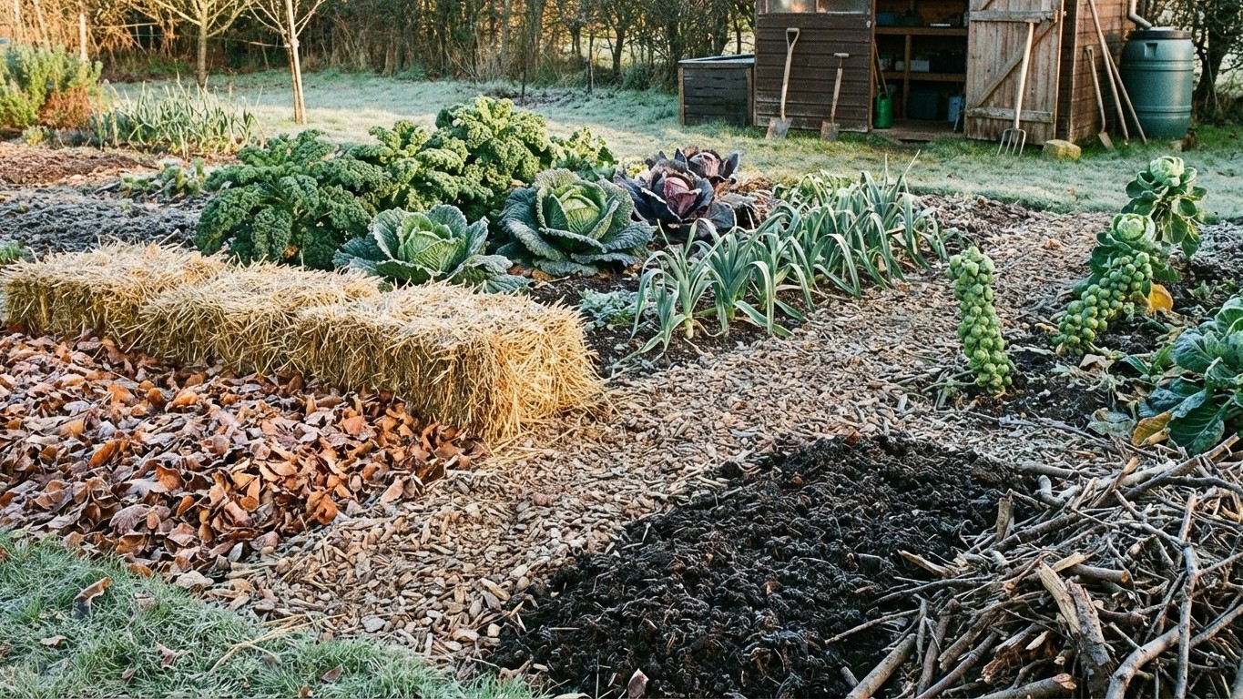J'ai testé 5 paillages naturels au potager : un seul a vraiment tenu ses promesses cet hiver