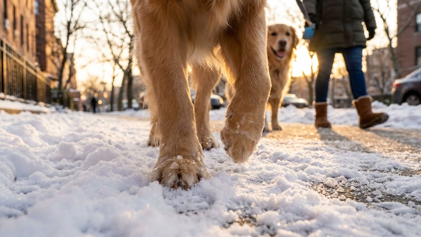 Coussinets fragiles : les gestes essentiels pour protéger les pattes de votre chien en promenade hivernale