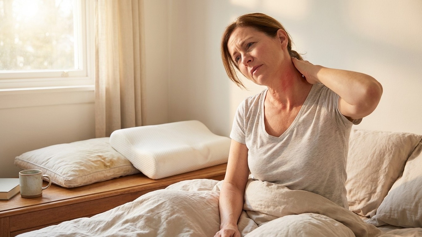 Je me réveillais avec des douleurs cervicales jusqu'à ce qu'un kiné me parle de ma morphologie