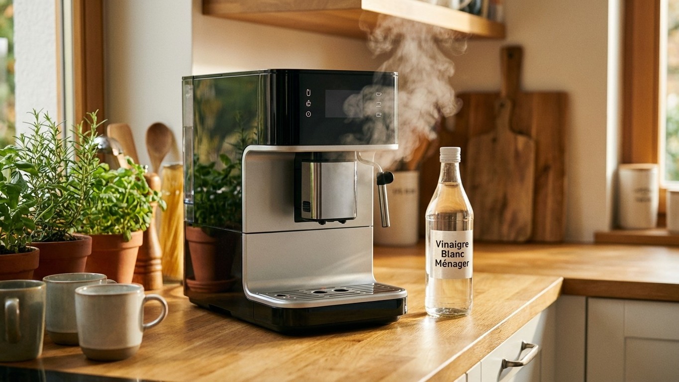 Fini les pastilles détartrantes : cet ingrédient du placard nettoie votre cafetière en profondeur
