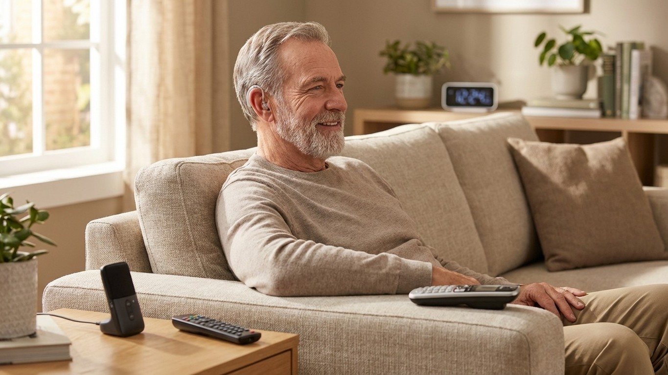 Accessoires pour mieux entendre au quotidien : micro déporté, TV, téléphone, réveil