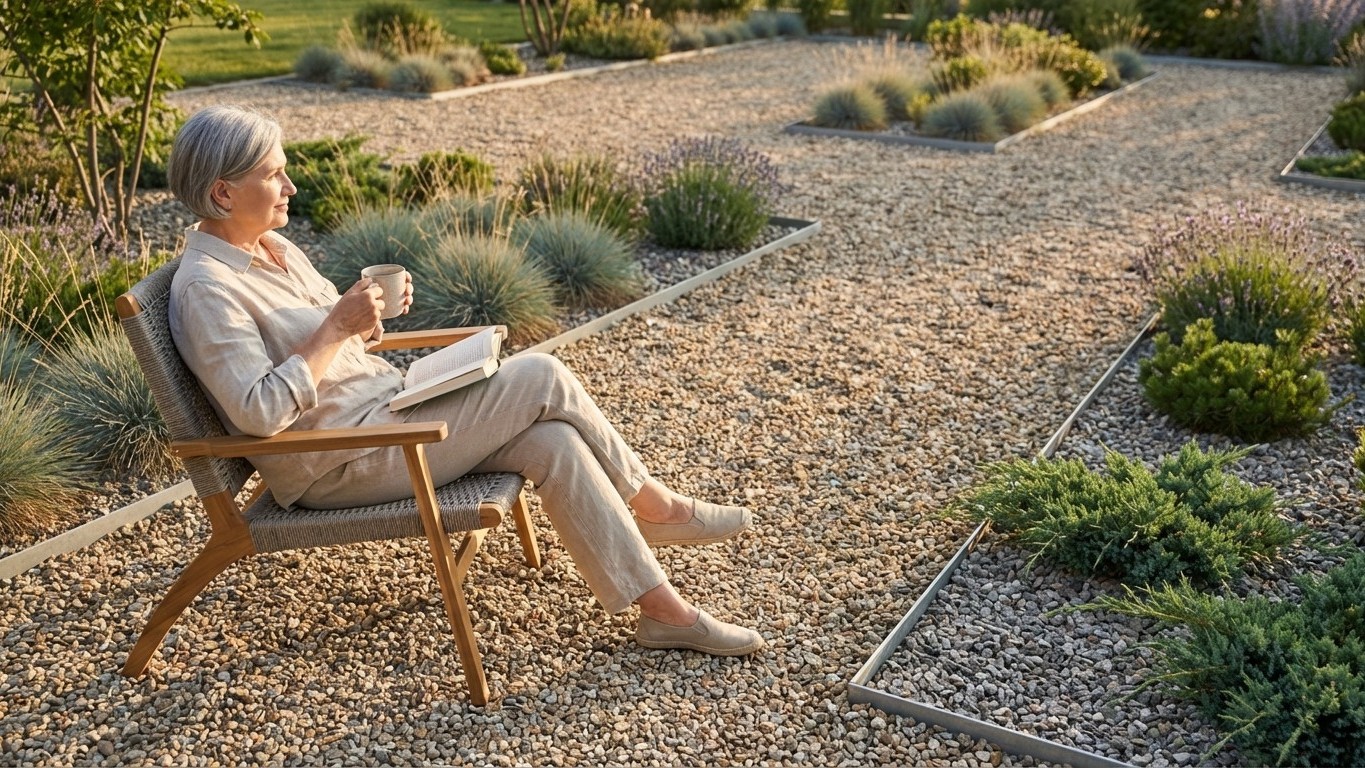 Aménager un jardin avec gravier sans entretien : avantages, erreurs à éviter, coût