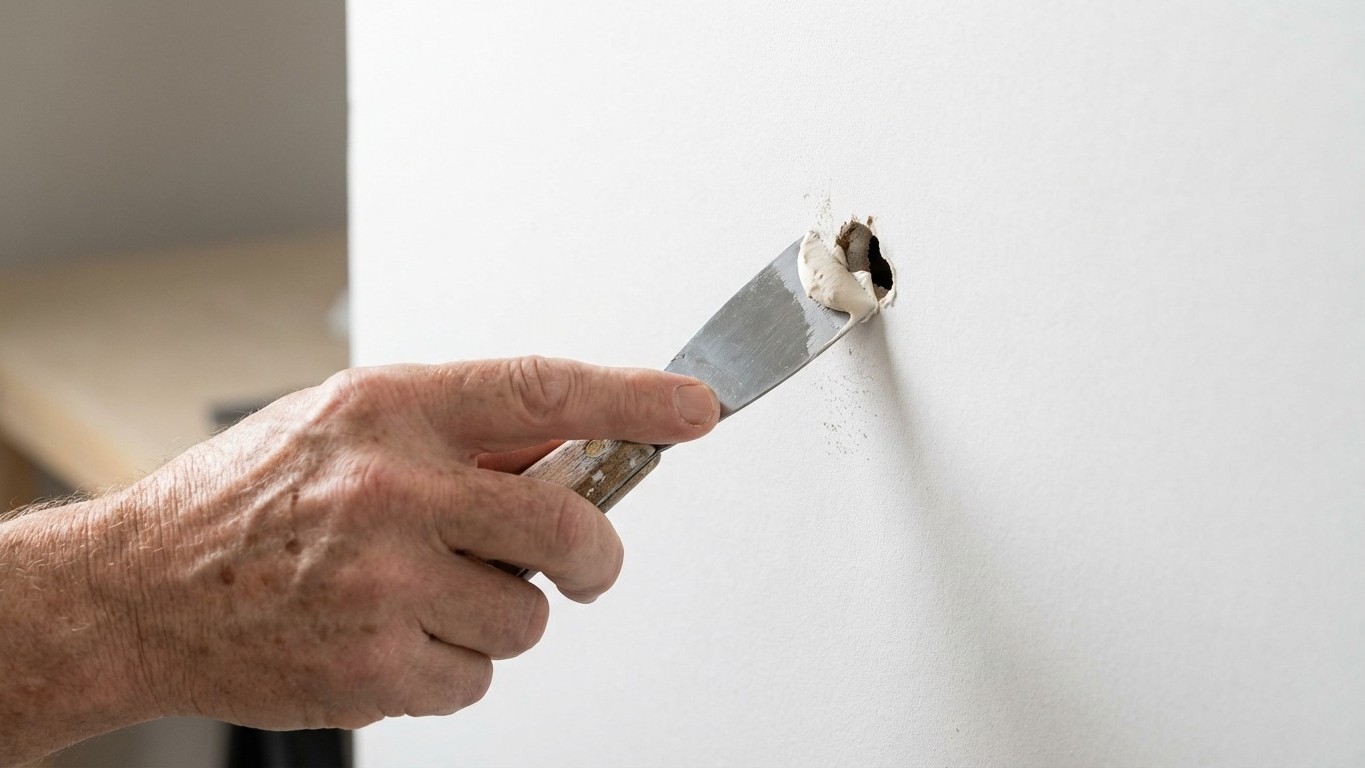 Arrêtez de tout reboucher à l'enduit : selon la taille du trou, ce n'est pas la bonne méthode