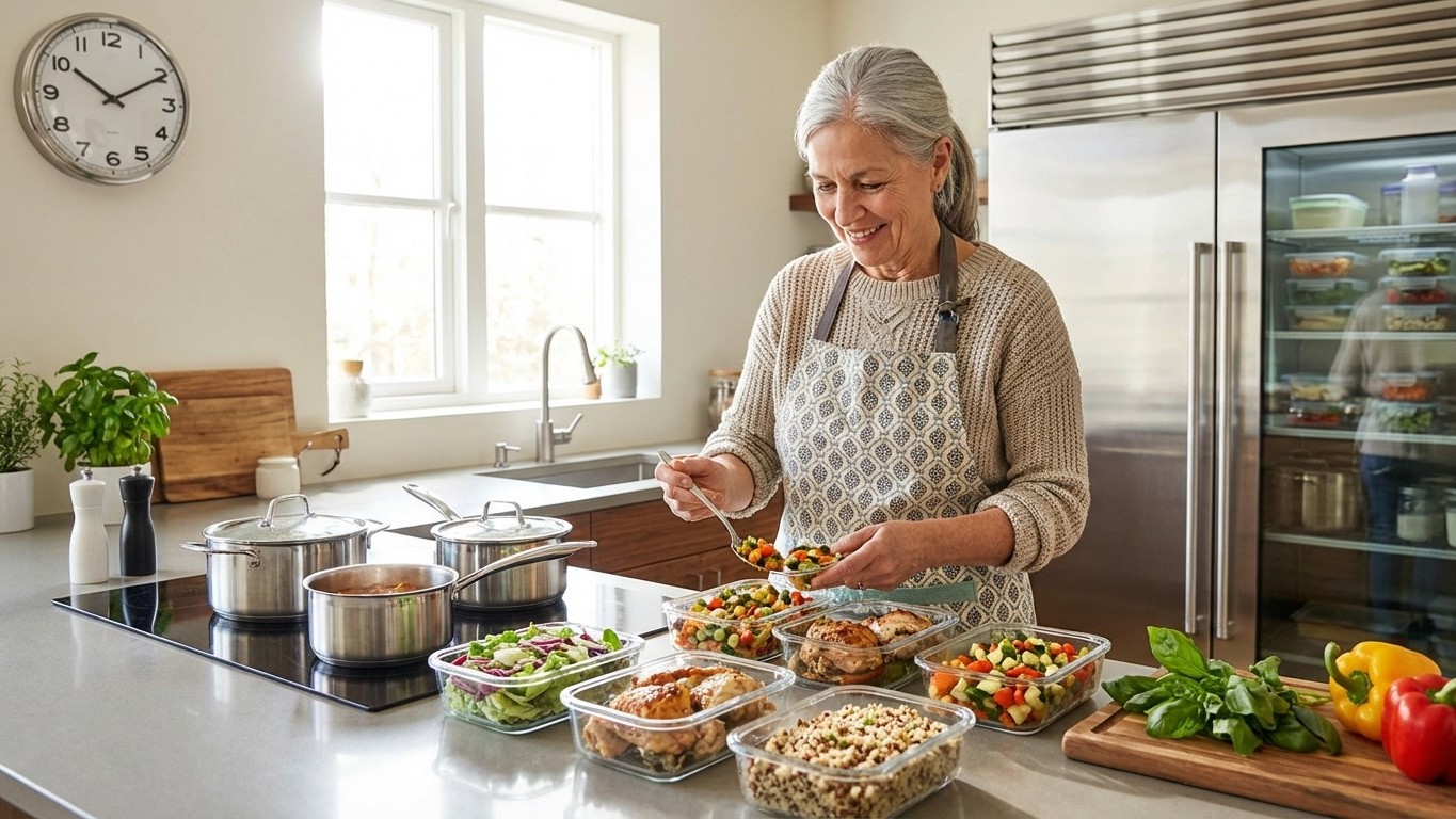 Batch cooking en 2 heures : session type pour 5 déjeuners et 5 dîners