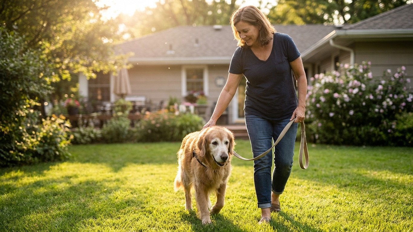 Exercices doux pour chien senior avec arthrose : bouger sans aggraver la douleur