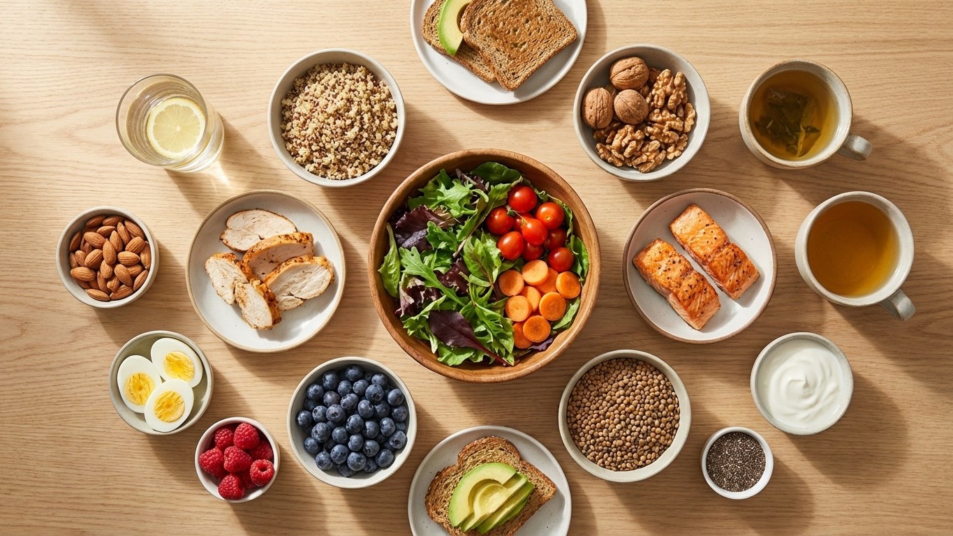 Idées de repas sains et équilibrés : petit-déj, déjeuner, dîner et collations