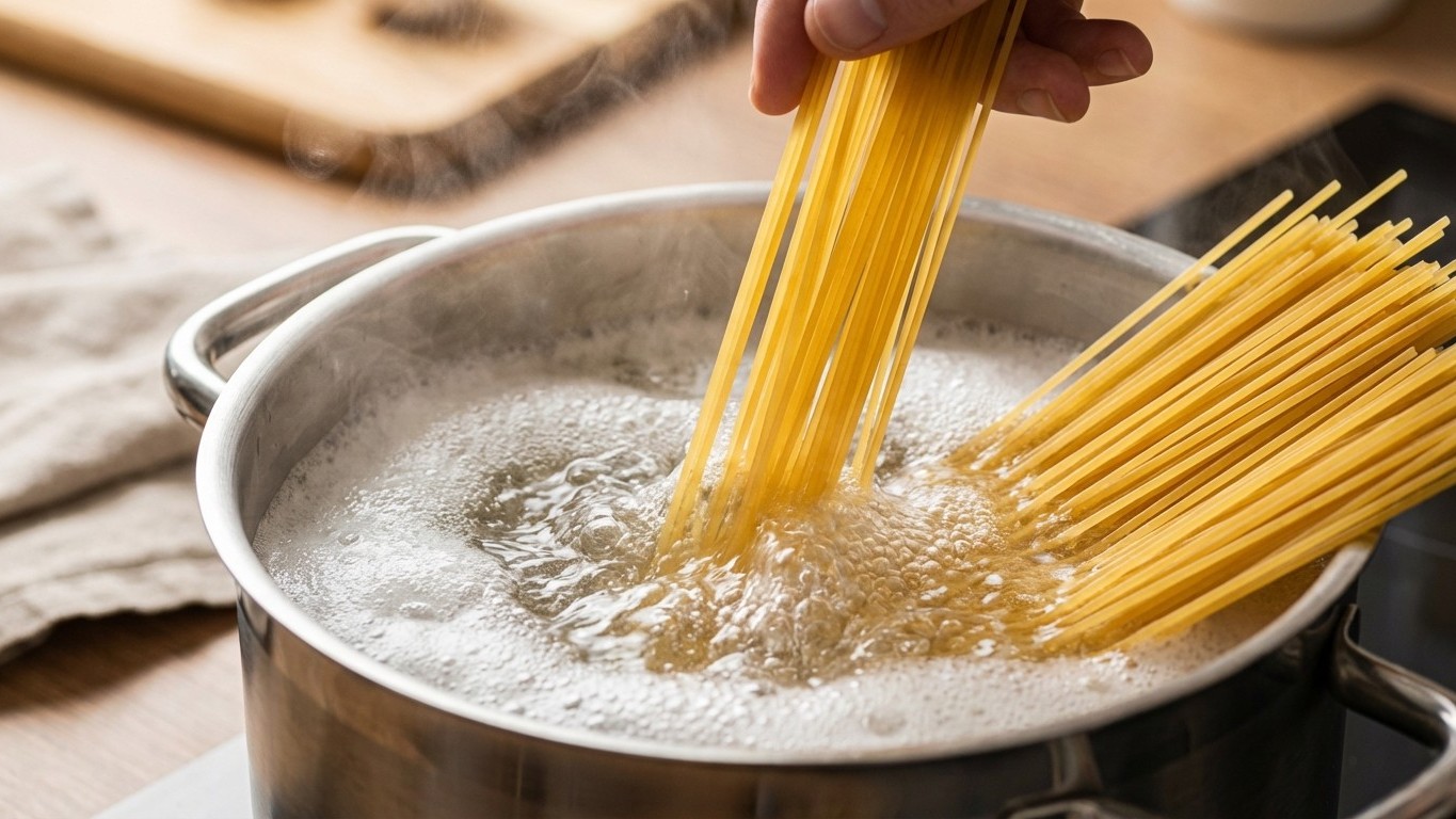 J'ai découvert ce que les chefs ajoutent vraiment dans l'eau de cuisson des pâtes — et personne ne le fait à la maison