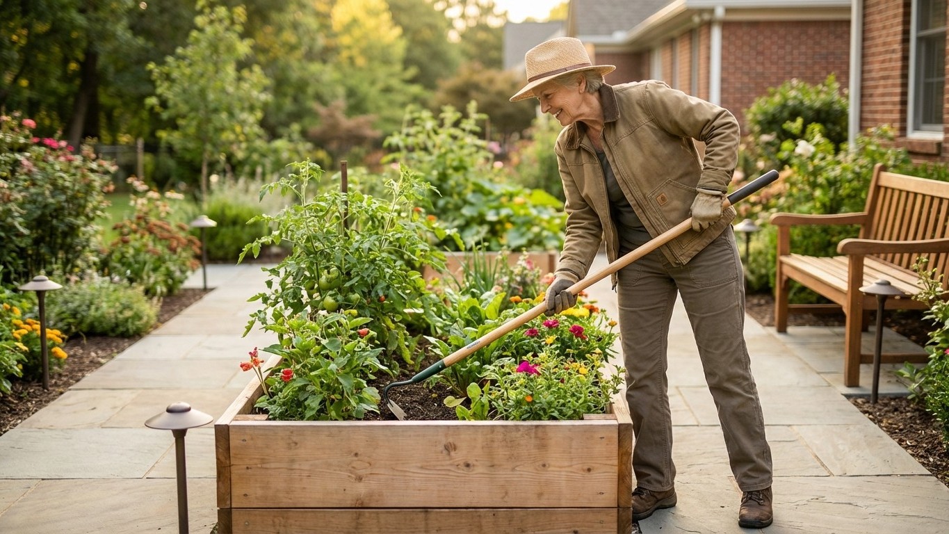 Jardin ergonomique senior : confort, sécurité et prévention des chutes