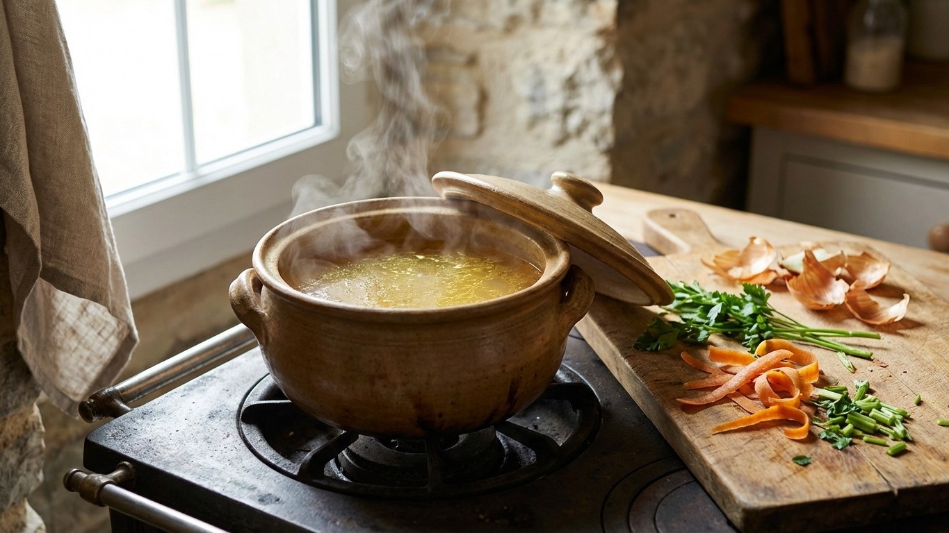 Je ne pensais pas que c'était si facile : je n'achète plus de bouillon cube depuis que je fais ça avec mes restes