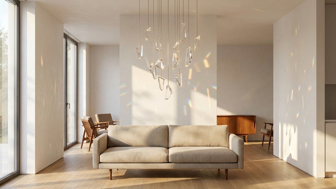 Lustre cristal design moderne : quand le cristal devient contemporain