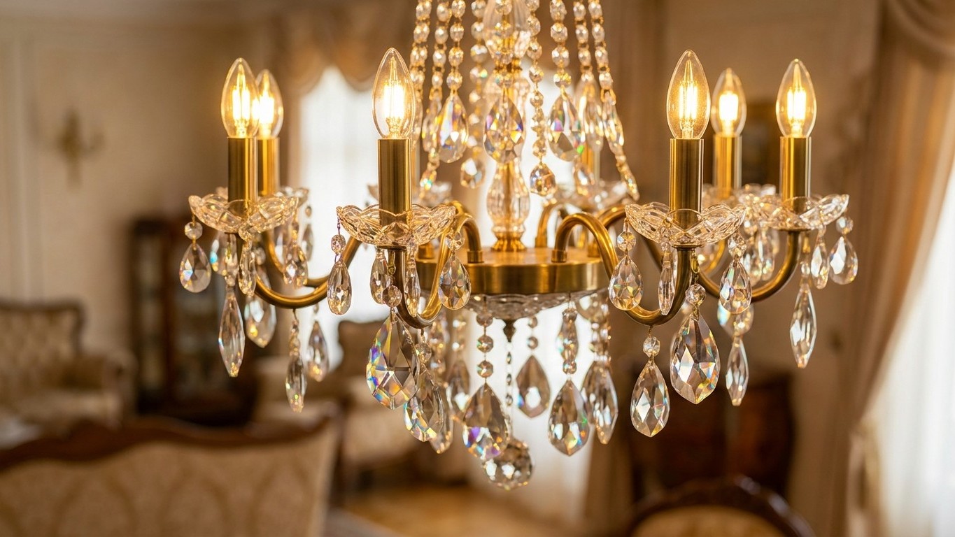 Lustre en cristal LED : avantages, rendu et compatibilités (dimmable)