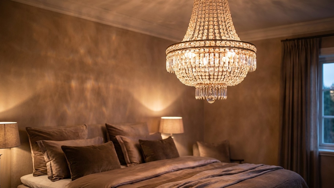 Lustre cristal pour chambre : ambiance douce et choix des ampoules