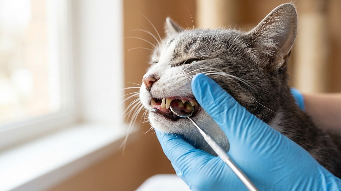Hygiène dentaire du chat senior : tartre, gingivite et solutions à la maison