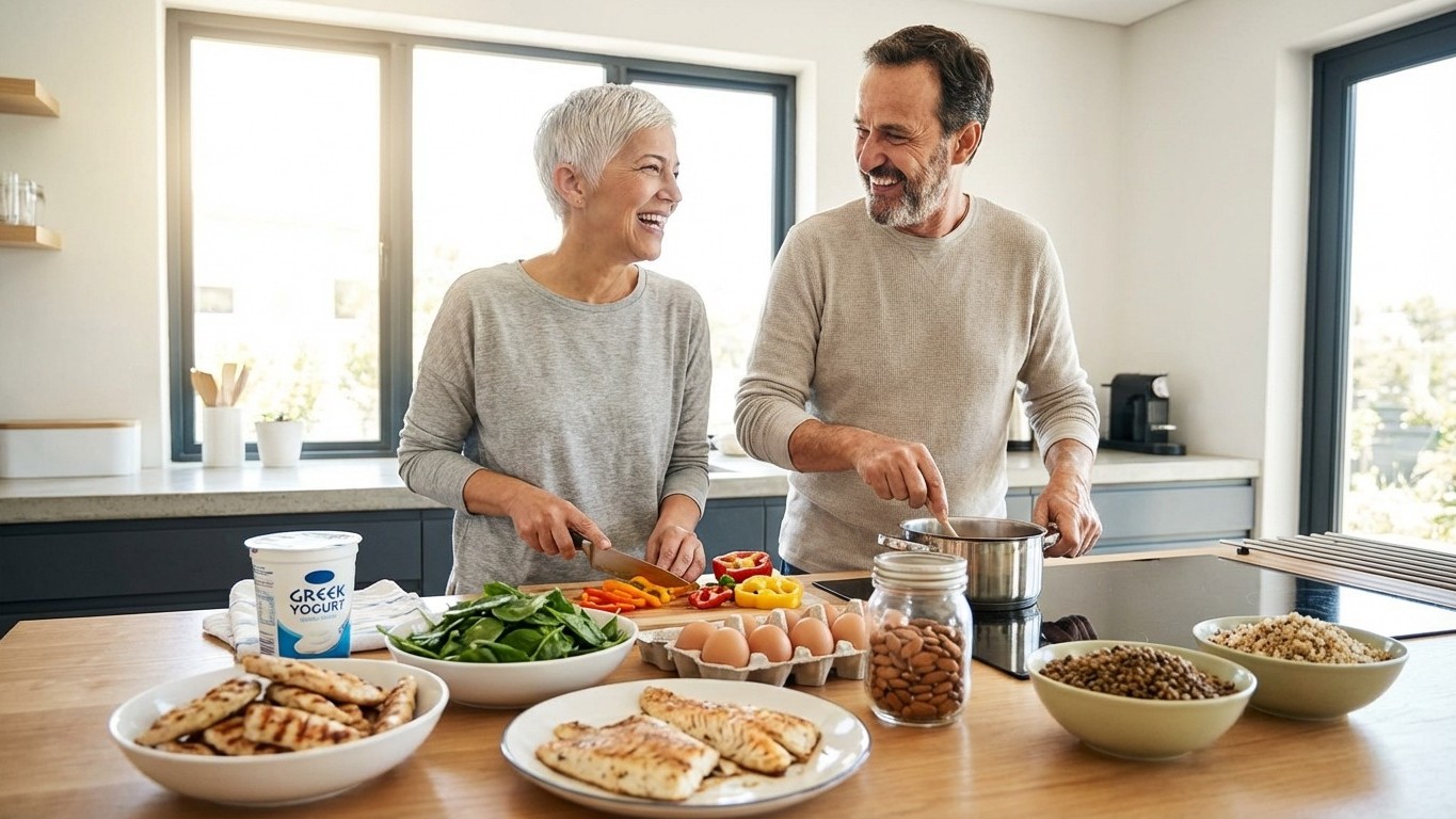 Aliments pour prévenir la sarcopénie : la liste utile et les meilleures associations