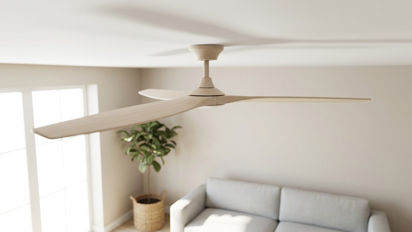 Je posais mon ventilateur sur pied dans un coin du salon depuis des années : le jour où j'ai installé un plafonnier ventil...