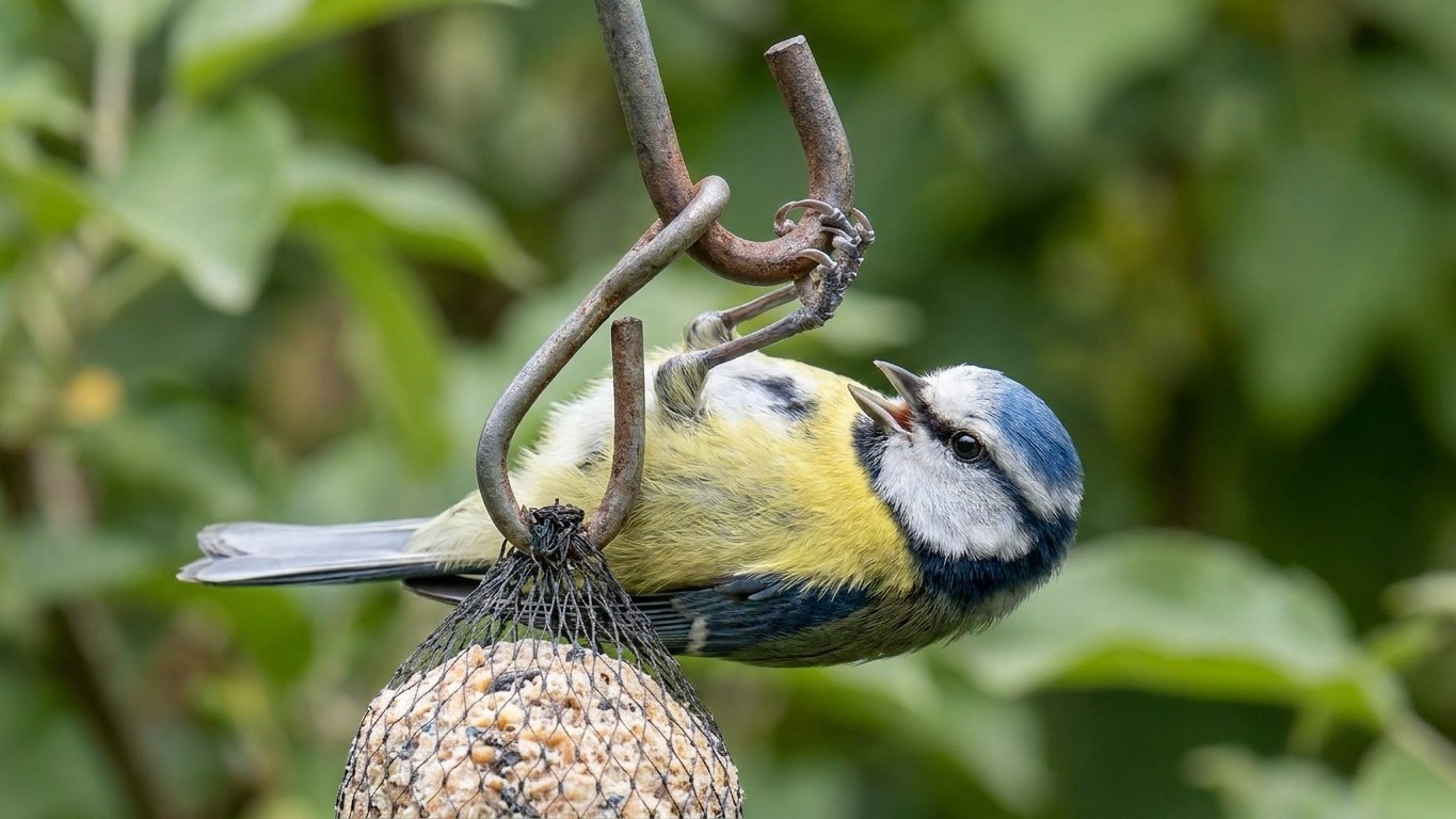 Fini les boules de graisse raflées avant midi : depuis qu’un cintre recourbé remplace le crochet d’origine, seules les més...