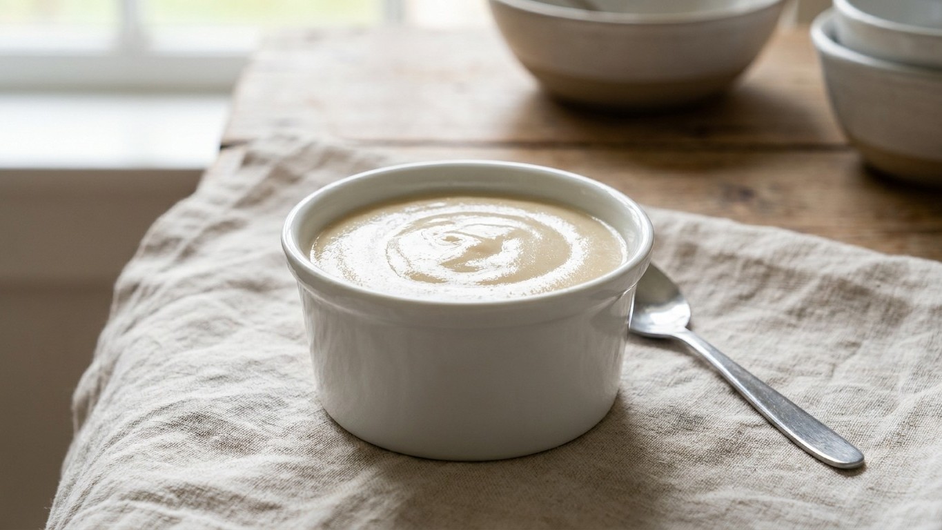 J'ai mixé ma semoule cuite dans le lait juste pour tester : mes invités ont cru que j'avais pris des crèmes dessert au ray...