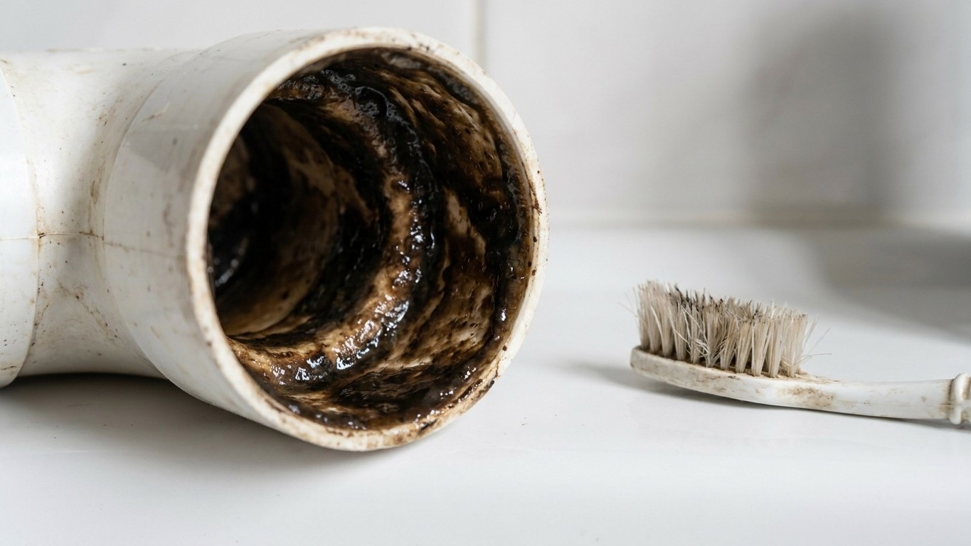 Je versais de l'eau bouillante dans mon évier pour tuer les moucherons : en démontant le siphon au bout d'un mois, j'ai co...
