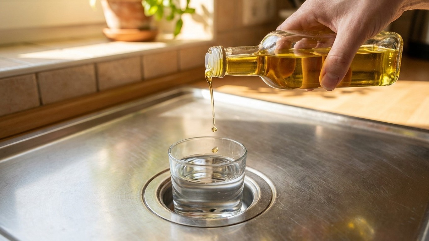 Versez un verre d'eau puis un filet d'huile dans la bonde avant de partir : c'est le geste qui bloque ce qui remonte du ba...