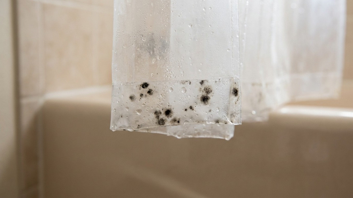 J'ai gardé mon rideau de douche en PVC des années juste parce qu'il ne coûtait rien : le jour où j'ai déplié l'ourlet du b...