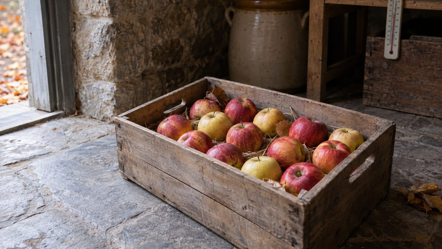 Comment conserver les pommes tout l'hiver : température, rangement et variétés qui se gardent